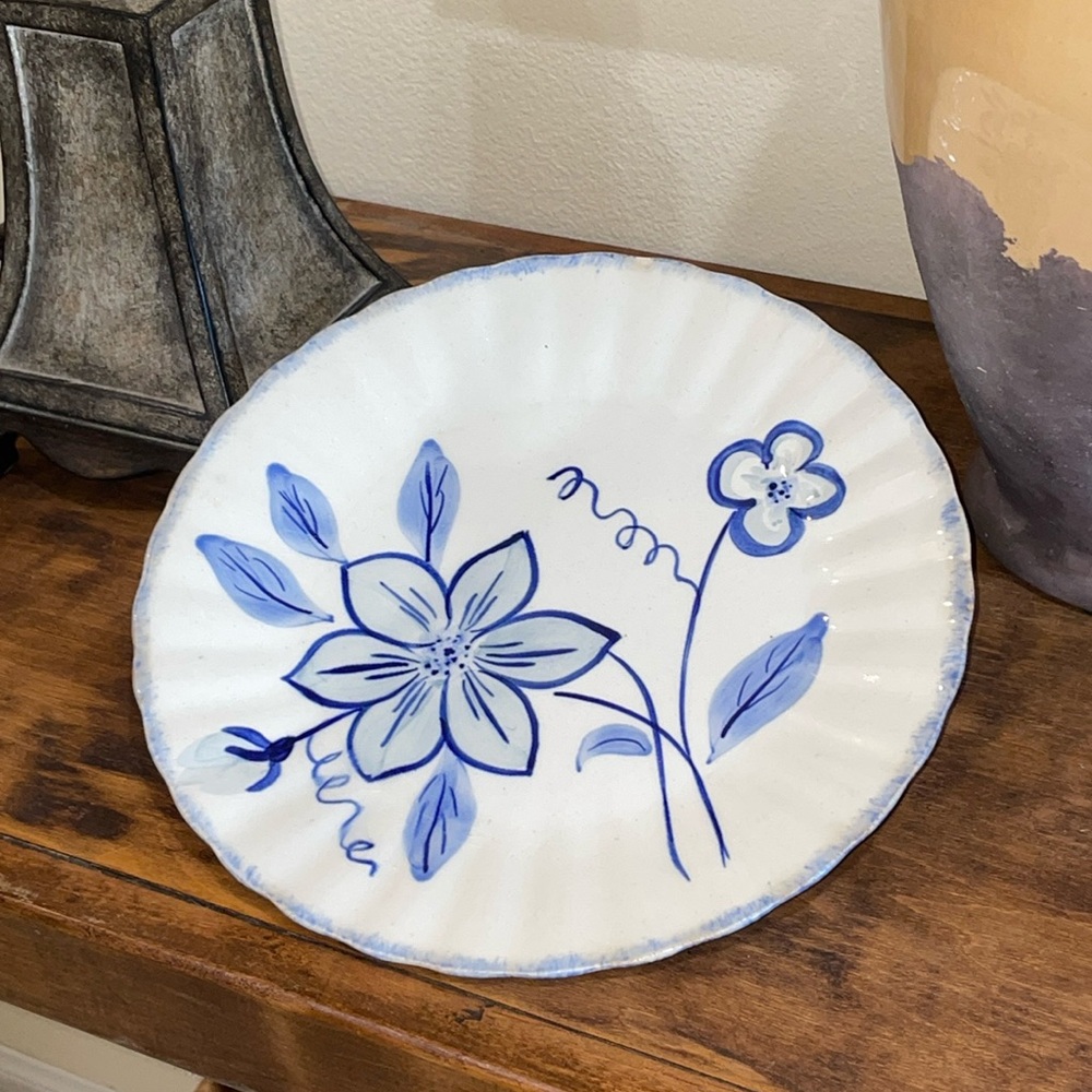 Southern Potteries Vintage Blue Ridge Hand Painted 10” Plate